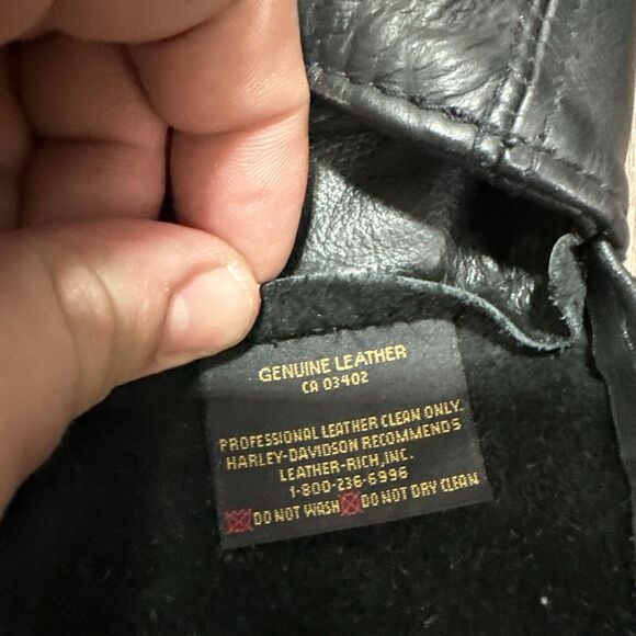 Vintage Harley Davidson Women's Black Leather Riding Chaps USA Made Size Small - Picture 7 of 13